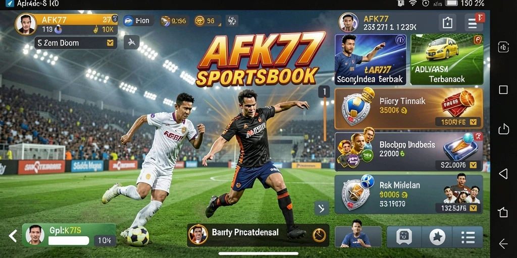 Tampilan gameplay Sportsbook di AFK77 yang menarik.