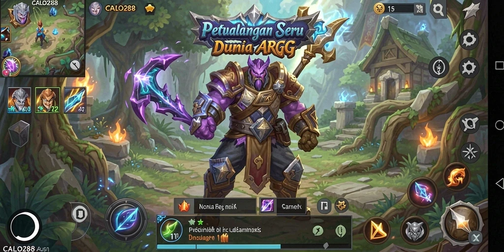 Tampilan gameplay seru dengan petualangan mendebarkan di CALO288.