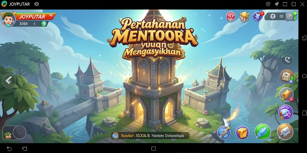 Tangkapan layar permainan JOYPUTAR dengan aksi Tower Defense yang mendebarkan.