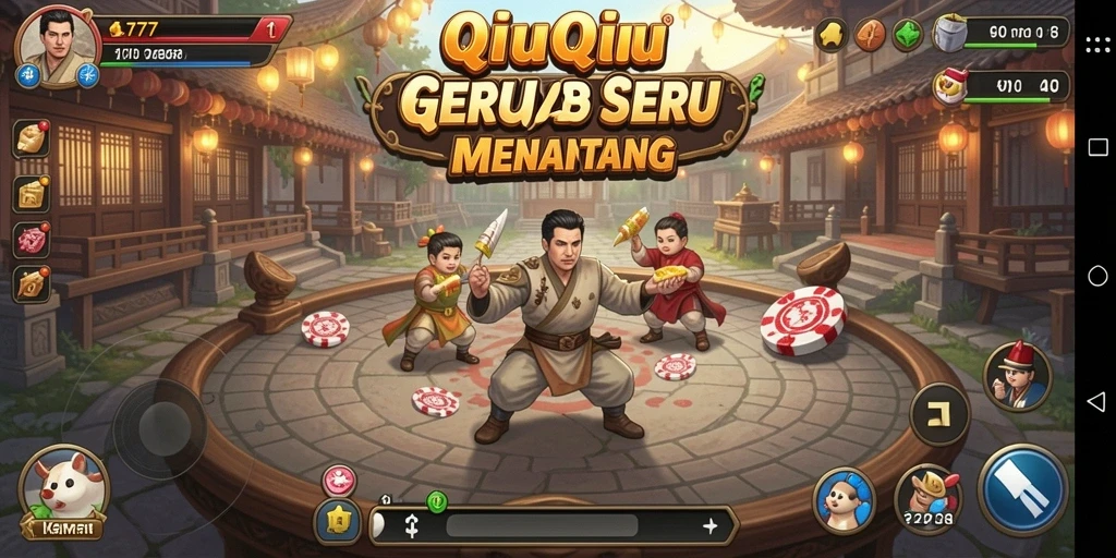 Tampilan gameplay seru dalam L777 dengan aksi QiuQiu yang mendebarkan.