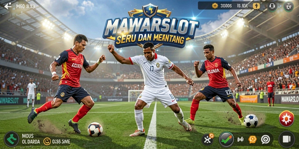 Tampilan gameplay menarik di MAWARSLOT yang menggugah semangat olahraga.