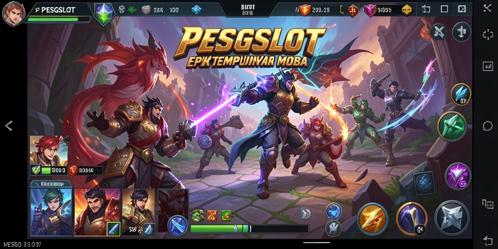 Tampilan menarik dari pertandingan PESGSLOT yang menegangkan.