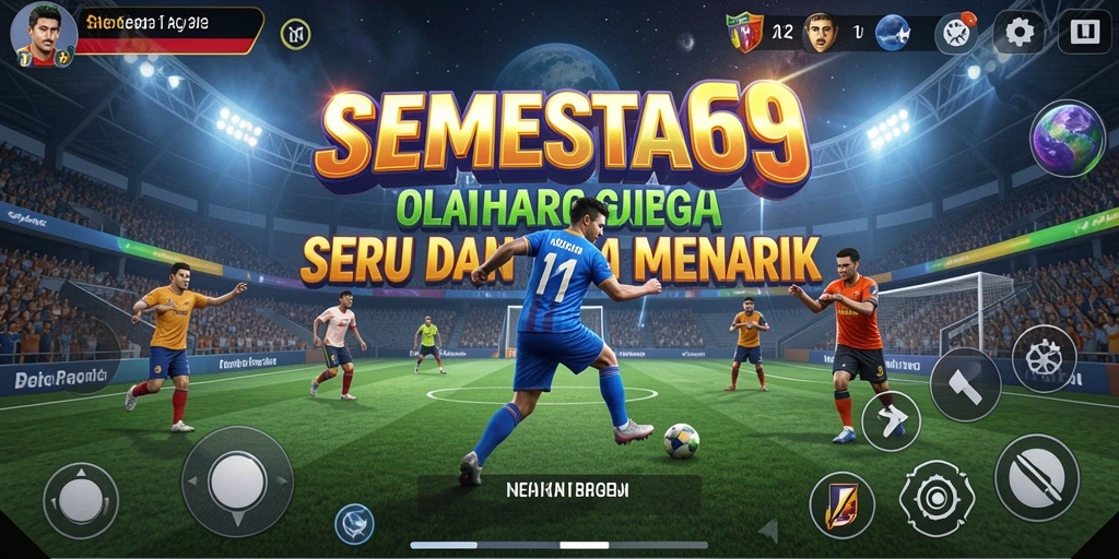 Screenshot SEMESTA69 menampilkan aksi seru dalam permainan olahraga.
